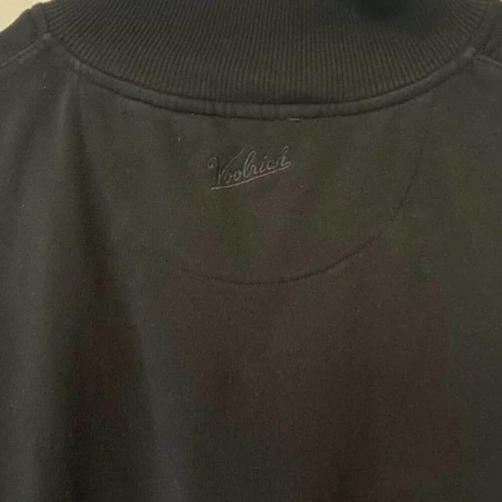 WoolRich Quarter Zip Up Black Sweater size : XL - Picture 3 of 8